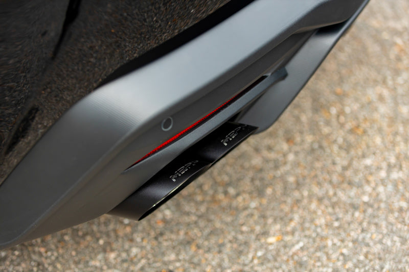MBRP T5198BLK Black Exhaust Tip Cover Kit for 2015-2016 Ford Mustang - 4 Inch OD, 6.5 Inch Length, Quad Angle Cut