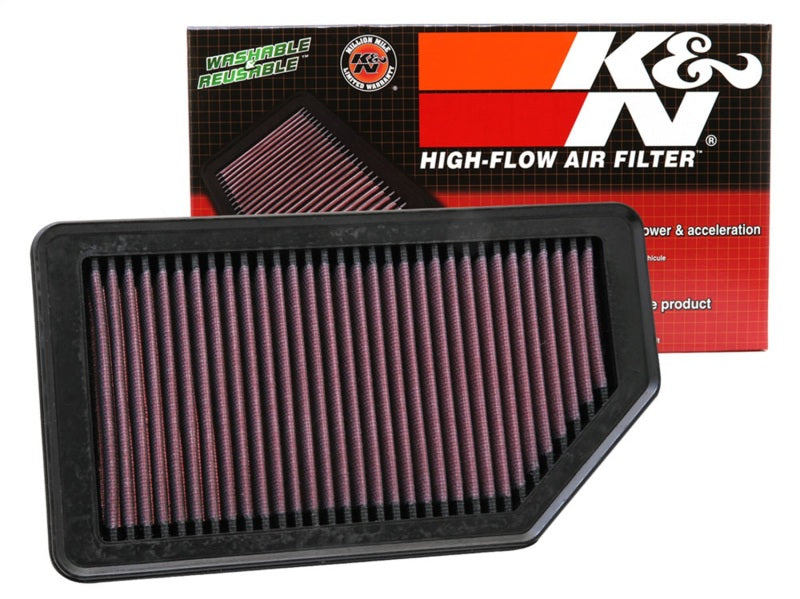 K&N Engineering Part 33-2472 High-Flow Reusable Air Filter for Kia Rio and Hyundai Accent