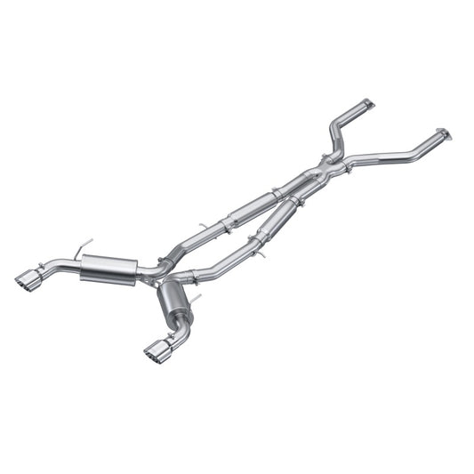 MBRP Armor Pro Series Cat-Back Exhaust System for Infiniti Q50 2016-2021 – Dual Split Rear with 4.5-inch Tips