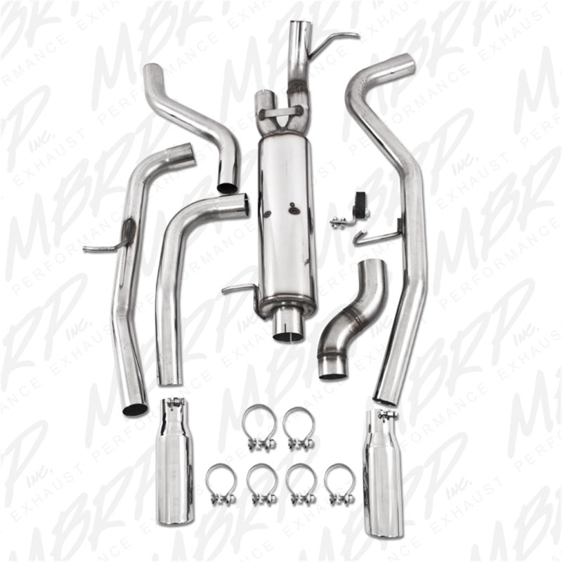 MBRP Armor Plus Series Cat Back Exhaust System for Chevrolet Colorado and GMC Canyon 2009-2012 with Dual Rear Exit