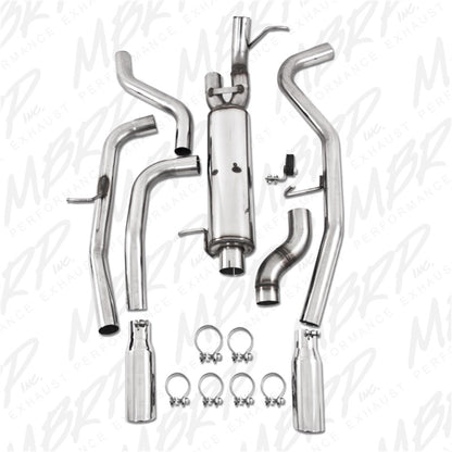 MBRP Armor Plus Series Cat Back Exhaust System for Chevrolet Colorado and GMC Canyon 2009-2012 with Dual Rear Exit