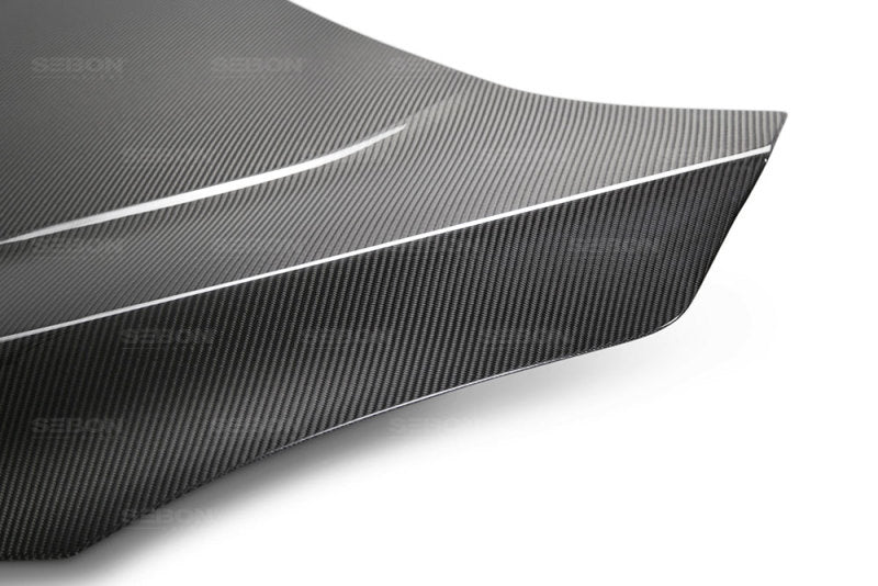 Seibon OEM Style Carbon Fiber Hood for 2016-2017 Honda Civic Coupe Sedan Hatchback