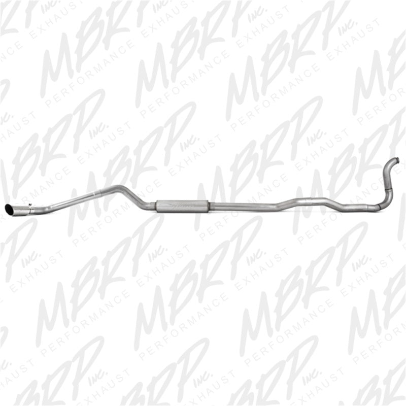 MBRP Armor Lite Series Turbo Back Exhaust System for Dodge W250 and W350 - Single Side Exit, 4 Inch Diameter