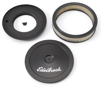 Edelbrock Pro-Flo Series Round Chrome Air Cleaner for 5-1/8 Inch Carburetors