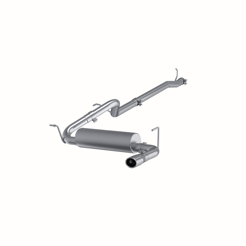 MBRP Armor Lite Series S5526AL Cat Back Exhaust System for 2011-2013 Jeep Wrangler 3.6L with Single Rear Exit and 3.75-inch Tip