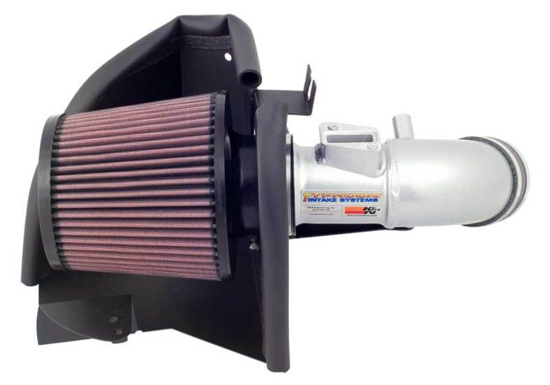 K&N Engineering 69-1013TS Silver Typhoon Short Ram Intake for 2006-2008 Honda Civic 1.8L