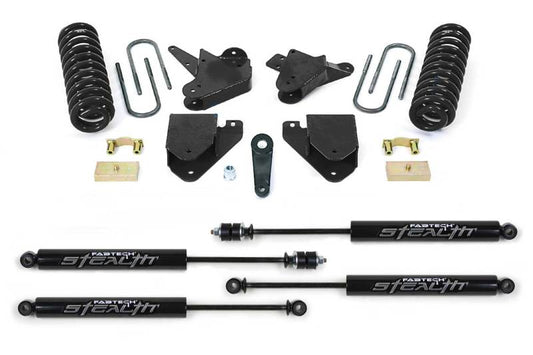 Fabtech K2097M 6-Inch Basic Lift System with Stealth Monotube Shocks for 1999-2000 Ford F-250 and F-350 Super Duty 2WD