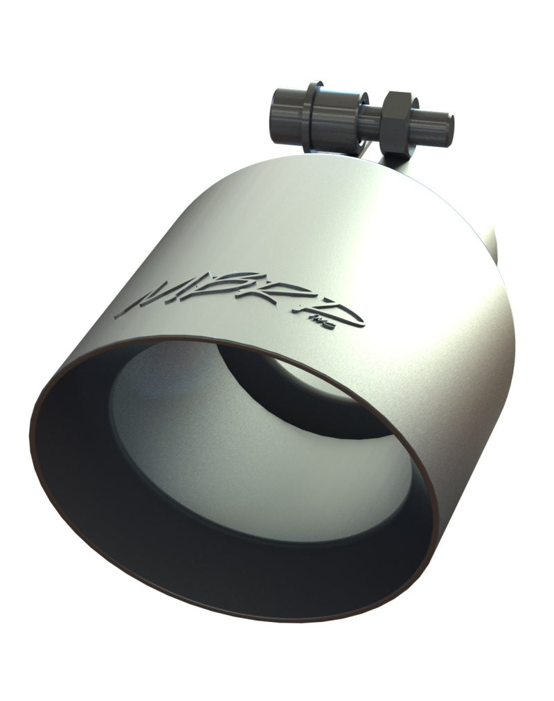 MBRP Universal Exhaust Tip 4 inch OD Dual Wall Angled Stainless Steel with 2.5 inch Inlet