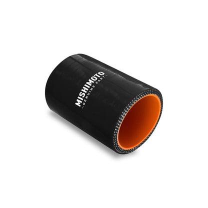 Mishimoto 2.75-inch Black Silicone Straight Coupler - Durable Leak-Resistant Hose Connection