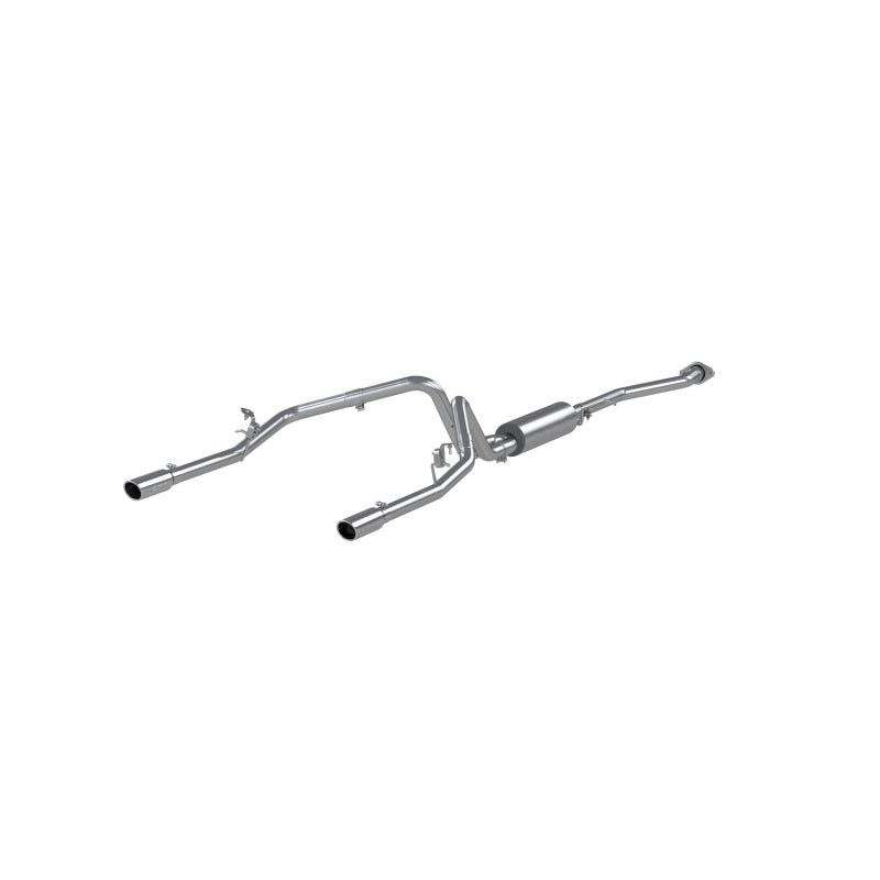 MBRP Armor Plus Series Cat Back Exhaust System for Chevy/GMC 1500 – 2.5 Inch Dual Split Rear Exit with T409 Stainless Steel Construction