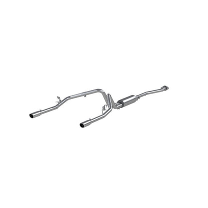 MBRP Armor Plus Series Cat Back Exhaust System for Chevy/GMC 1500 – 2.5 Inch Dual Split Rear Exit with T409 Stainless Steel Construction