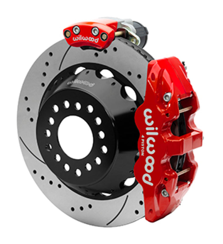 Wilwood EPB Rear Brake Kit AERO4 12 Bolt 2.75 Offset – Part #140-16167-DR