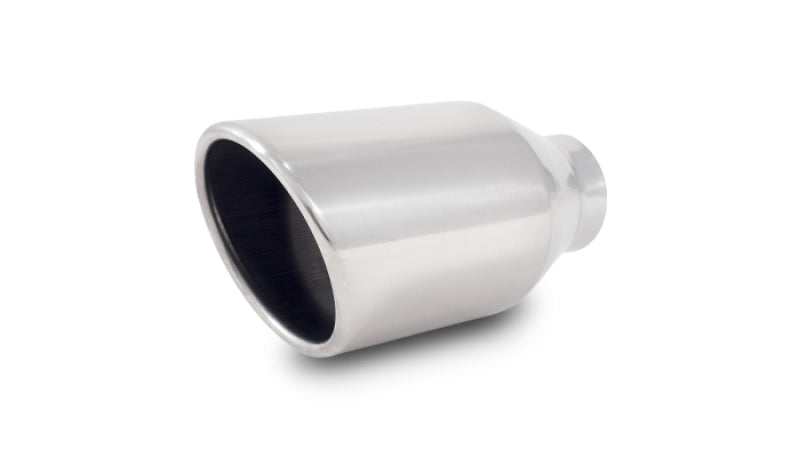 Vibrant 4-inch Round Stainless Steel Exhaust Tip with Rolled Edge - Part No. 1303