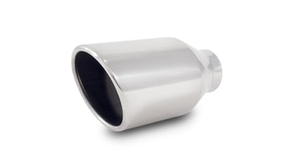 Vibrant 4-inch Round Stainless Steel Exhaust Tip with Rolled Edge - Part No. 1303