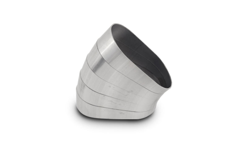 Vibrant Horizontal 304 Stainless Steel Oval Pie Cuts Set of 5 – 3 Inch Nominal Diameter with 3.75 Inch Centerline Radius and 9-Degree Bends