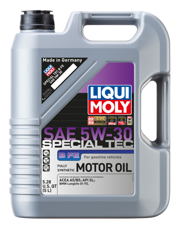 LIQUI MOLY 5L Special Tec B FE Motor Oil SAE 5W30 for BMW Gasoline Engines