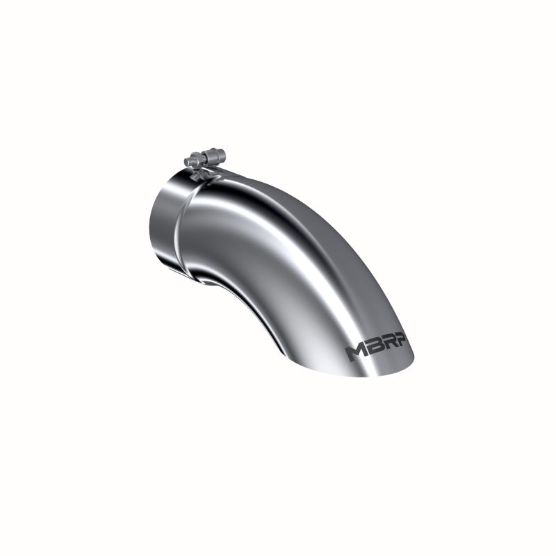 MBRP Universal 5-inch Stainless Steel Exhaust Tip with Turn Down - Polished Finish