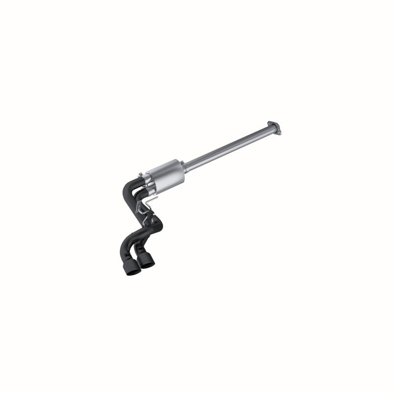 MBRP Armor BLK Series Cat Back Exhaust System for 2009-2014 Ford F-150 with 3-inch Diameter and Dual Outlet Tips