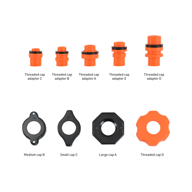 Mishimoto No-Spill Coolant Funnel Kit 15-Piece Set for Automotive Fluids