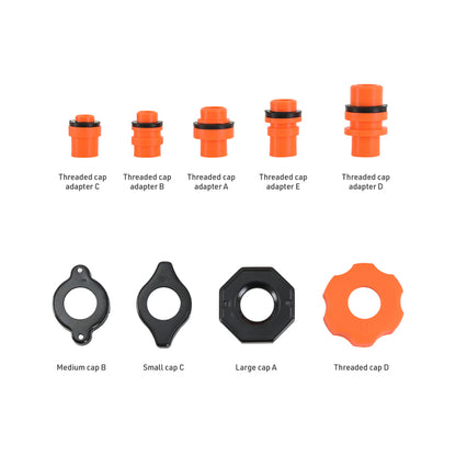 Mishimoto No-Spill Coolant Funnel Kit 15-Piece Set for Automotive Fluids