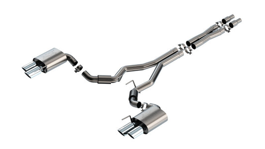 Borla 2024 Ford Mustang GT 5.0L V8 ATAK Cat-Back Exhaust System with Quad Tips and Merge X-Pipe