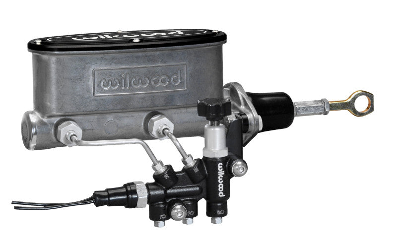 Wilwood HV Tandem Master Cylinder Kit with Combination Proportioning Valve for Early Ford Mustang - 7/8 inch Bore