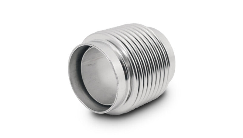 Vibrant 2.25 Inch ID x 3 Inch Long 321 Stainless Steel Motorsport Bellows with Electro Polish and Liner