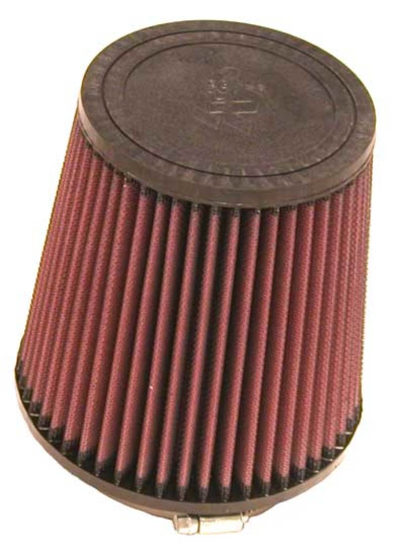 K&N Engineering Universal Rubber Round Tapered Air Filter – 4.5 inch Flange, 5.875 inch Base, 4.5 inch Top, 6 inch Height