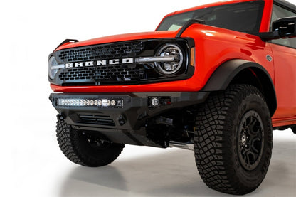 Addictive Desert Designs Stealth Fighter Front Bumper for 2021+ Ford Bronco with Mounts for 30-Inch Light Bar and Cube Lights