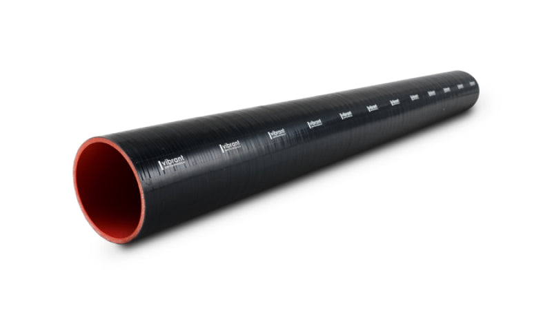 Vibrant 4 Ply Reinforced Silicone Straight Hose Coupling - 3 Inch I.D. x 36 Inches Length, Black