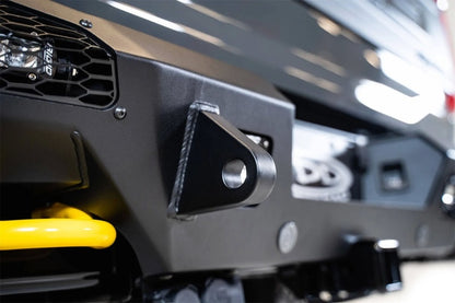 Addictive Desert Designs HoneyBadger Rear Bumper for Ford Raptor 2021-2023 with 10-inch LED Mounts and Satin Black Panels