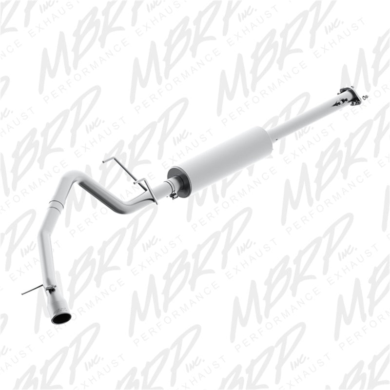 MBRP Armor Plus Series Cat Back Exhaust System for Toyota Tacoma 2001-2005, 2.5-inch Single Side Exit with 3.75-inch Oval Tip