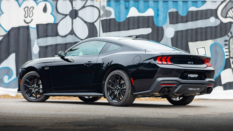 MBRP T5198BLK Black Exhaust Tip Cover Kit for 2015-2016 Ford Mustang - 4 Inch OD, 6.5 Inch Length, Quad Angle Cut