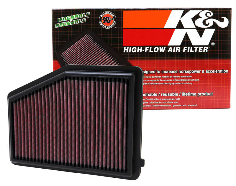K&N Replacement Air Filter for 2012-2015 Honda Civic 1.8L L4 by K&N Engineering Part 33-2468