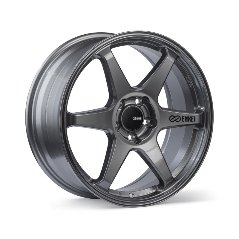 Enkei T6R 18x9.5 Inch Matte Gunmetal Wheel with 38mm Offset and 5x114.3 Bolt Pattern