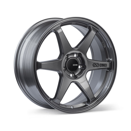 Enkei T6R 18x9.5 Inch Matte Gunmetal Wheel with 38mm Offset and 5x114.3 Bolt Pattern