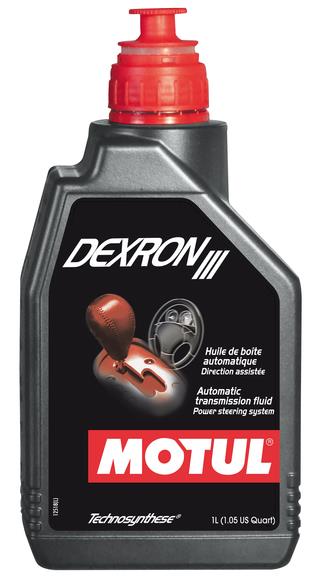 Motul 1L Transmission DEXRON III Technosynthese - Automatic Transmission Fluid for All Compatible Systems