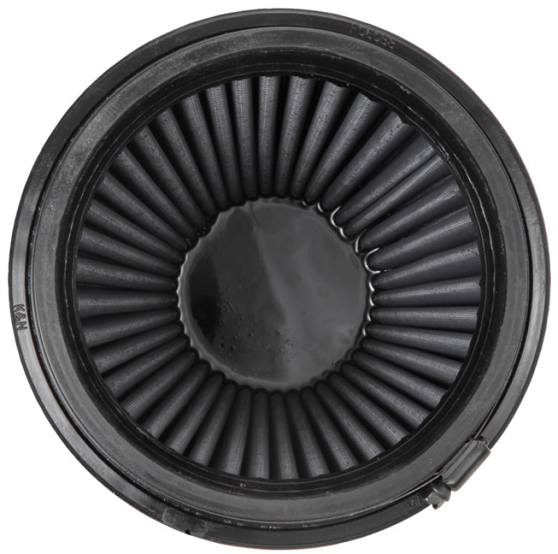 K&N Engineering RU-3101HBK Black Universal Rubber Round Tapered Air Filter - 6 inch Flange, 8 inch Height