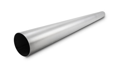 Vibrant 4 Inch O.D. T304 Stainless Steel Straight Tubing - 5 Foot Length