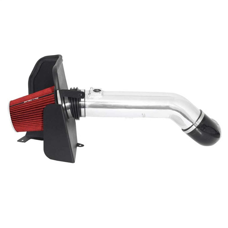 Spectre 09-12 GM Truck V8-4.8/5.3/6.0L F/I Air Intake Kit with Polished Aluminum Tubing and Red HPR Filter