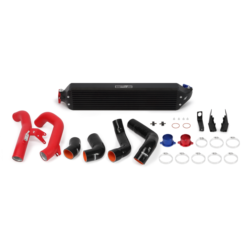 Mishimoto 2016+ Honda Civic 1.5T / 2017+ Honda Civic Si Black Intercooler Kit with Red Pipes