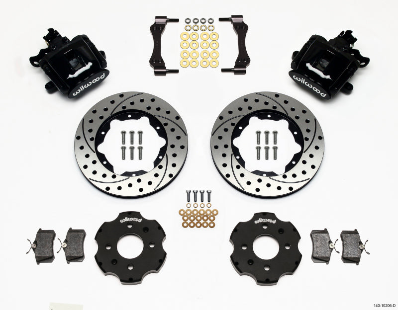 Wilwood Combination Parking Brake Rear Kit for 11-inch Drilled Civic & Integra Discs – Part #140-10206-D