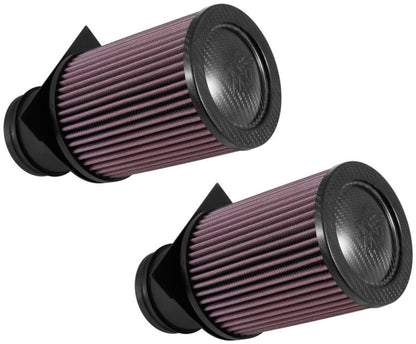 K&N Engineering High-Flow Reusable Air Filter Part E-0658 for 2014-2017 Audi R8 and 2015 Lamborghini Huracan