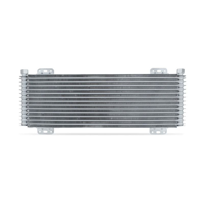 Mishimoto 13-Row Stacked Plate Transmission Cooler - Silver | Heavy-Duty Universal Cooling Solution