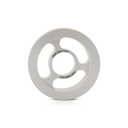Mishimoto Oil Filter Spacer 32mm M22 x 1.5 Thread - Silver for Enhanced Engine Clearance and Monitoring
