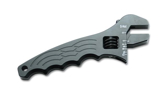 Vibrant -16AN Aluminum Wrench - Anodized Black for Automotive Fittings and Adapters