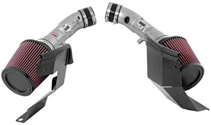 K&N Engineering 69-7082TS Dual Silver Typhoon Short Ram Intake for 2007-2008 Infiniti G35
