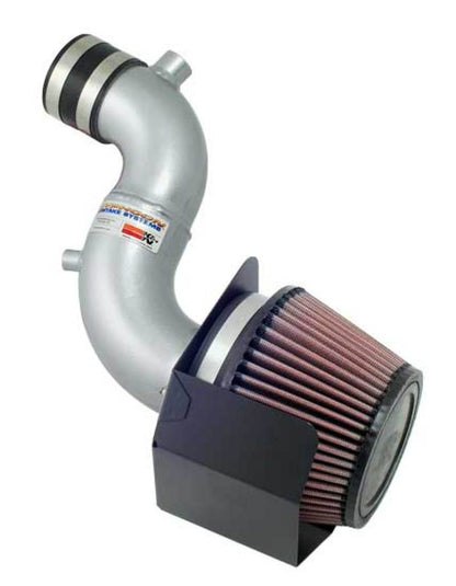 K&N Performance Intake Kit Typhoon for Honda Fit 2007-2008, L4-1.5L, Silver – Part Number 69-1016-1TS