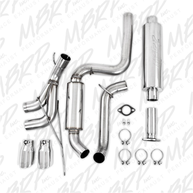 MBRP Armor Plus Series 13-14 Ford Focus ST 2.0L EcoBoost Dual Center Outlet T409 Cat Back Exhaust System