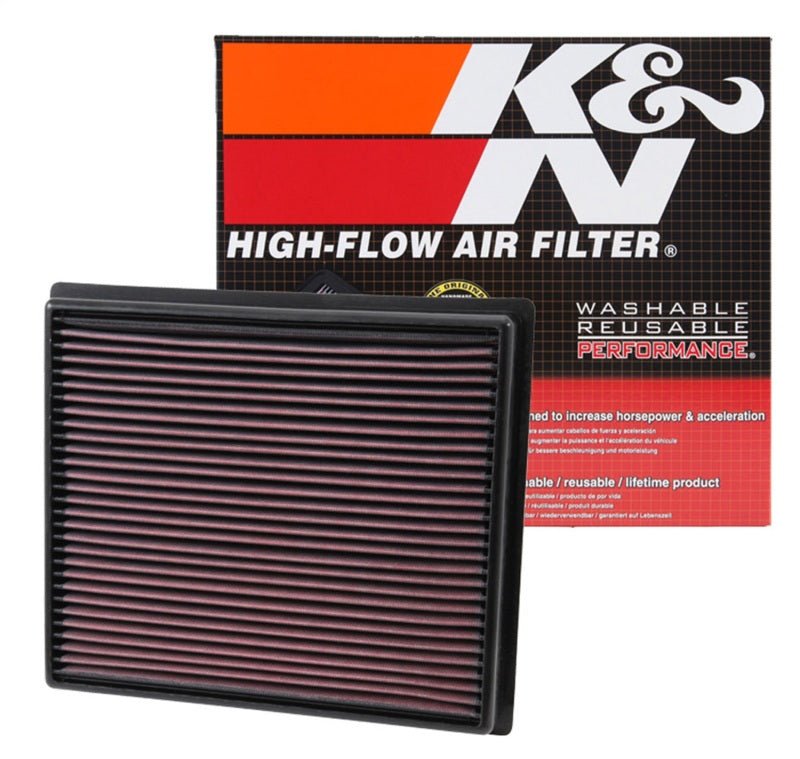 K&N Replacement Panel Air Filter for Toyota Tundra 2014-2015 - 4.6L/5.7L / Sequoia 2014-2015 5.7L V8